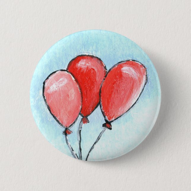 Balloons 6 Cm Round Badge (Front)