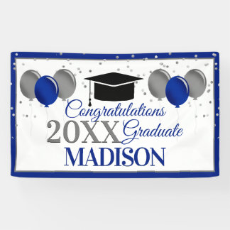 Balloons and Confetti Congratulations Graduate Banner