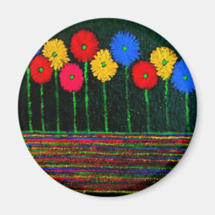 Balloons and Flowers Magnet