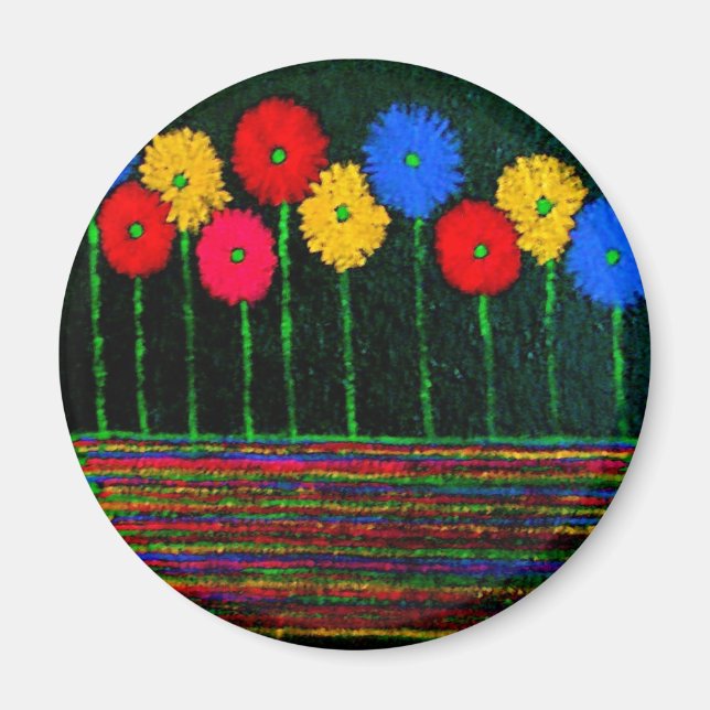 Balloons and Flowers Magnet (Front)