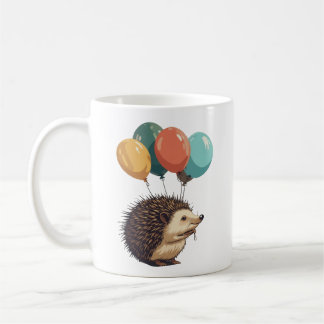 Balloons and Quills: Hedgehog Fun Coffee Mug