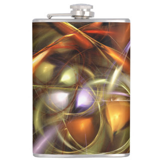Balloons and Ribbons  Abstract Hip Flask