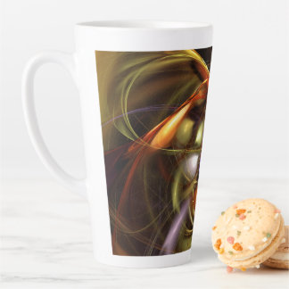 Balloons and Ribbons  Abstract Latte Mug
