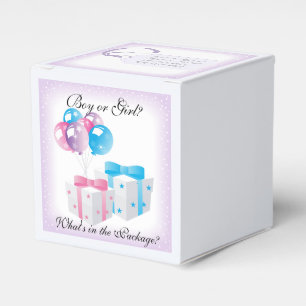 Balloons Baby Gender Reveal Party Favour Box