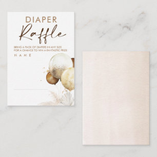 Balloons Baby Shower Diaper Raffle Ticket Enclosure Card