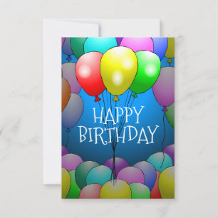 Balloons Birthday Card