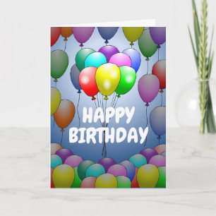Balloons Birthday Card