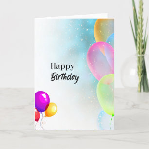 Balloons Birthday Card