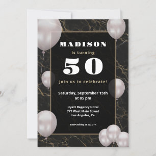 Balloons Birthday Invitation