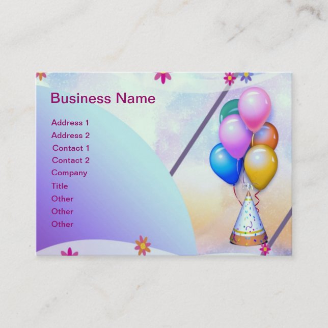Balloons Business Card (Front)