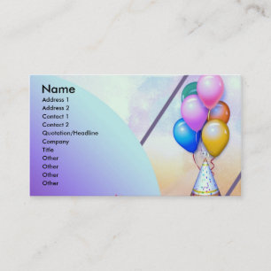 Balloons Business Card