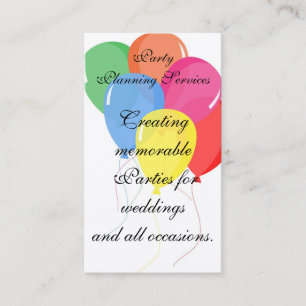 Balloons Business Card
