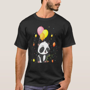 Balloons China Panda Wildlife Forest Animal Cute P T-Shirt
