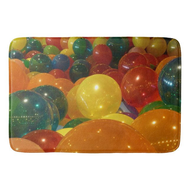 Balloons Colourful Party Design Bath Mat (Front)