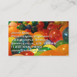 Balloons Colourful Party Design Business Card