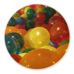 Balloons Colourful Party Design Ceramic Knob