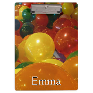 Balloons Colourful Party Design Clipboard