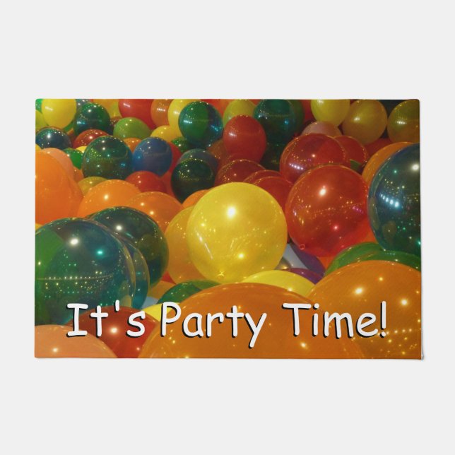 Balloons Colourful Party Design Doormat (Front)