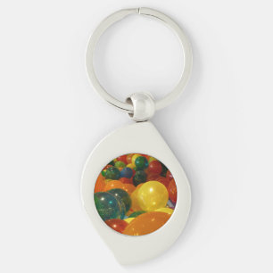 Balloons Colourful Party Design Key Ring