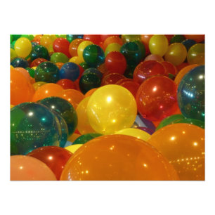 Balloons Colourful Party Design Photo Print