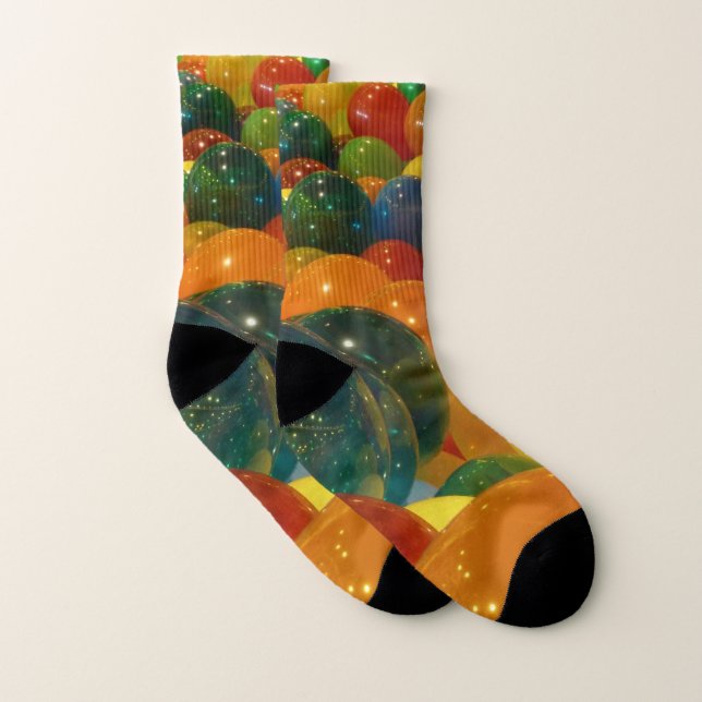 Balloons Colourful Party Design Socks (Pair)