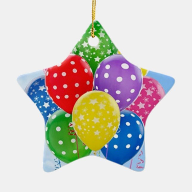 BALLOONS GALORE CHRISTMAS ORNAMENT (Front)