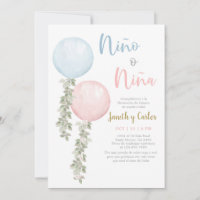 Balloons Gender Reveal Spanish