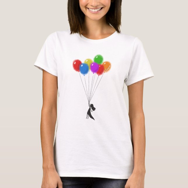 Balloons Girl T-Shirt (Front)