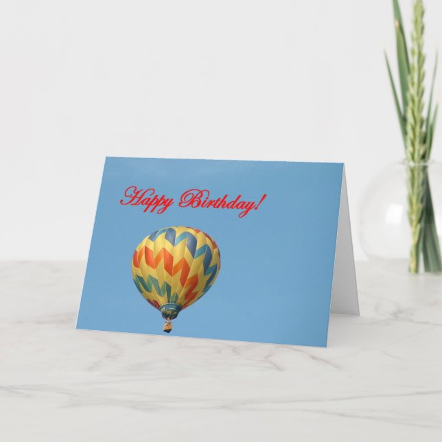 Balloons, Happy Birthday Card (Front)
