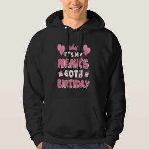Balloons It's My Nana's 60th Birthday 1965 60 Year Hoodie