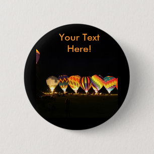 Balloons!  Light up the night, part 2 6 Cm Round Badge