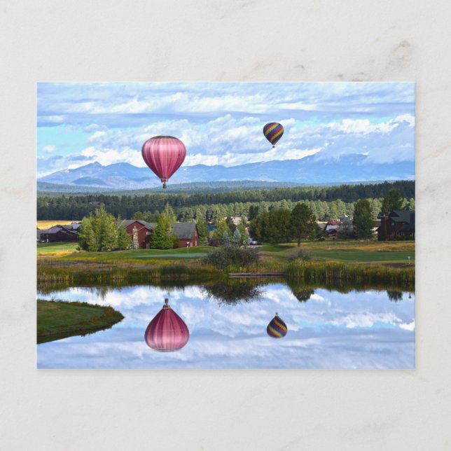 Balloons Over Pagosa Springs Golf Course, Colorado Postcard (Front)