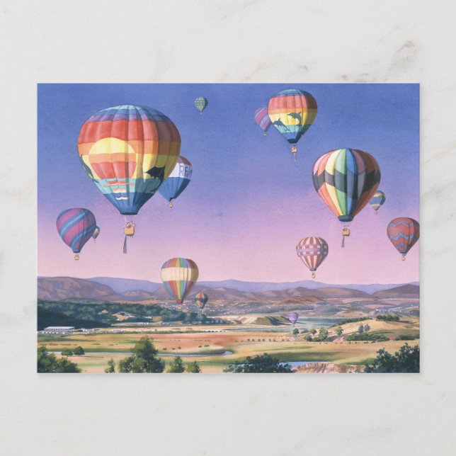 Balloons over San Dieguito Postcard (Front)