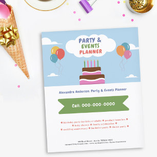 Balloons - Party & Events Planner Colorful Flyer