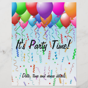Balloons Party flyer