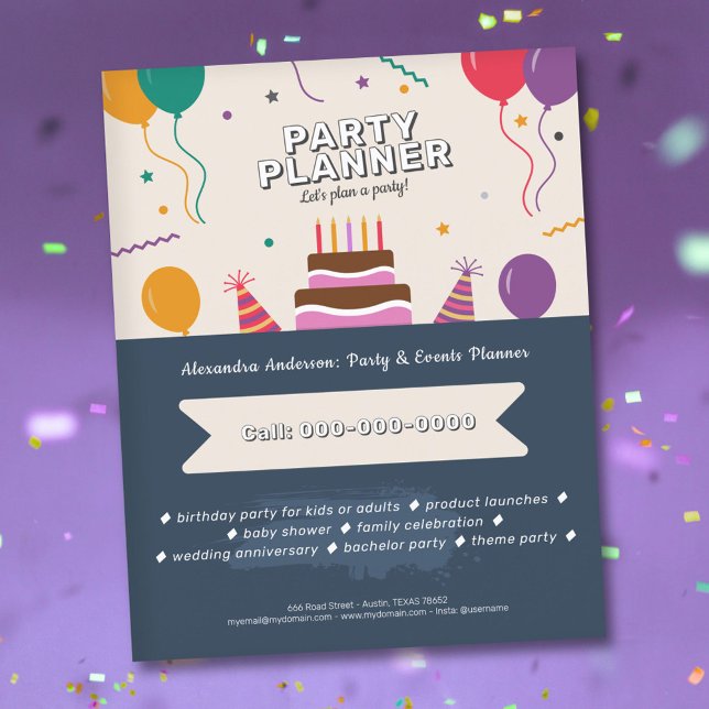 Balloons - Party Planner Flyer (Balloons - Party Planner Flyer)