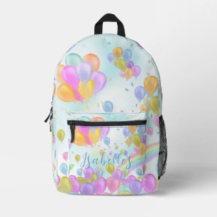 Balloons Pastel Printed Backpack