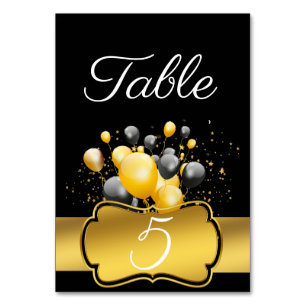 Balloons Table Number