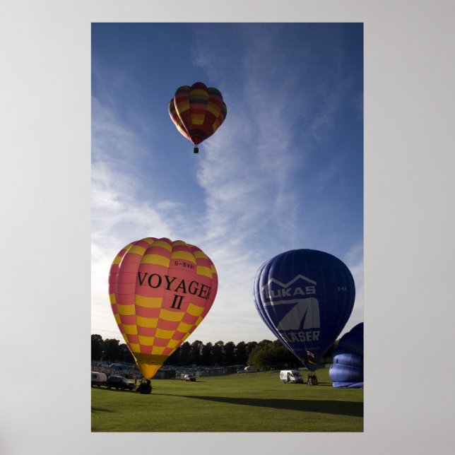 Balloons taking off poster (Front)