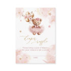 Balloons Teddy Bear Diaper Raffle Tickets