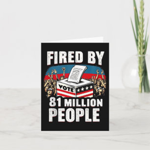 Ballot Box Fired Kamala Harris For President Elect Card