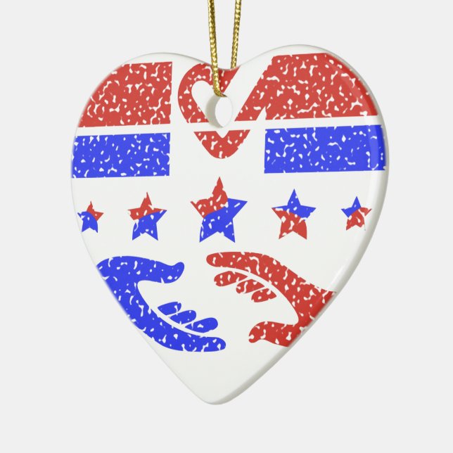 Ballot Box Unity Ceramic Tree Decoration (Left)