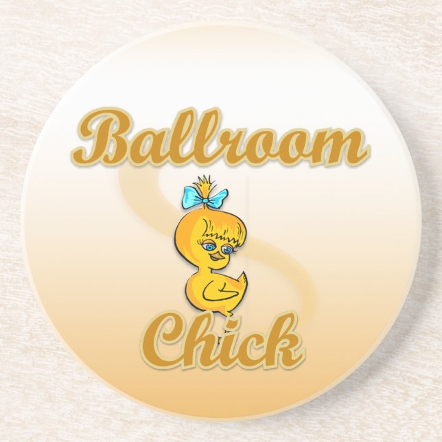 Ballroom Chick Coaster (Front)