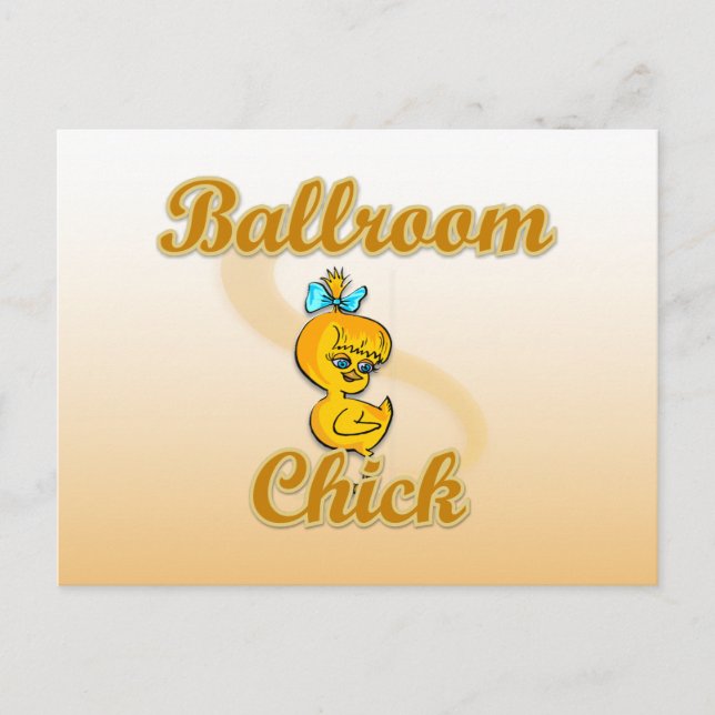 Ballroom Chick Postcard (Front)