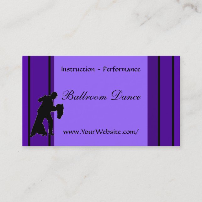 Ballroom Dance - business card (Front)