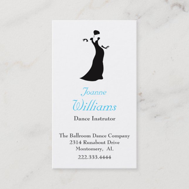 Ballroom dance Business Card (Front)