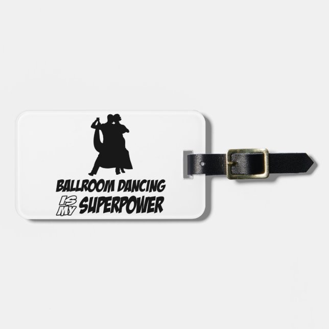 ballroom  dance luggage tag (Front Horizontal)