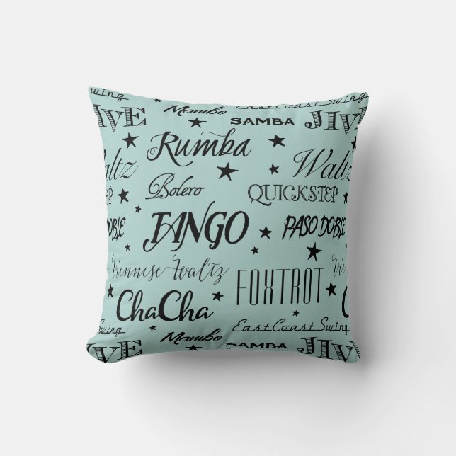 Ballroom Dance Repeat Pattern | Choose Your Colour Cushion (Front)