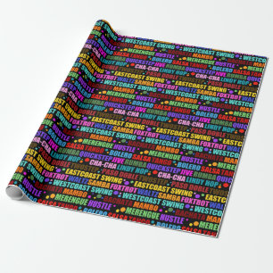 Ballroom Dance Styles   Ballroom Dancing Wrapping Paper