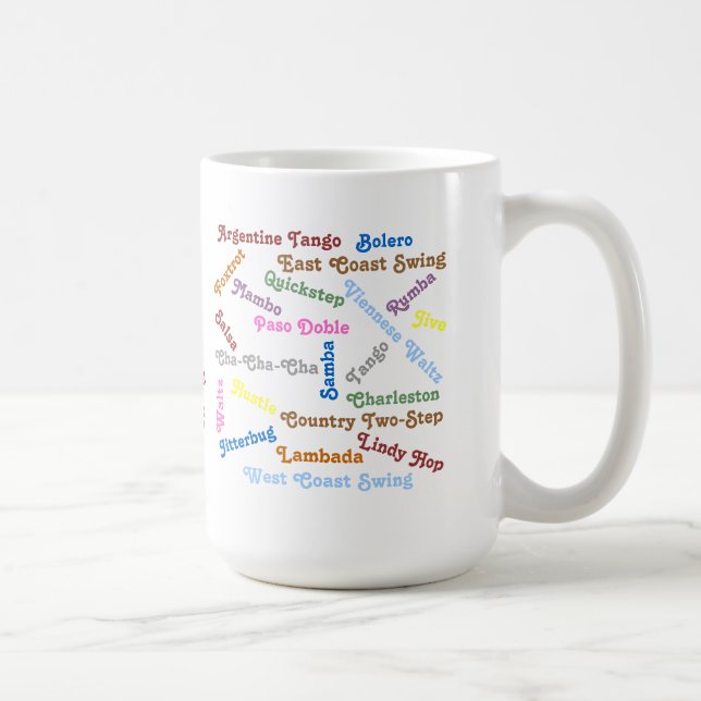 Ballroom Dance Styles Coffee Mug (Right)